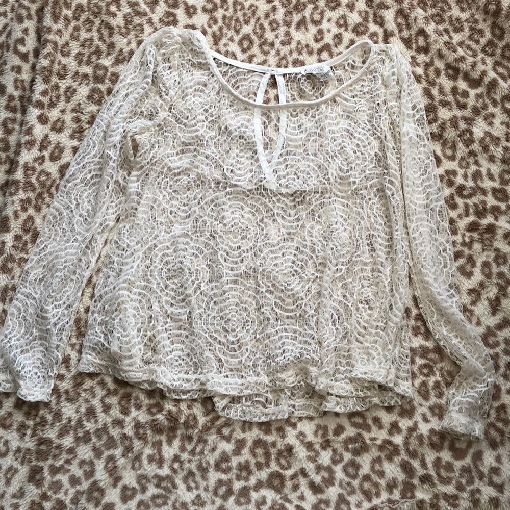 OffWhite Lace Blouse